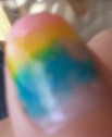 regenboog nail art